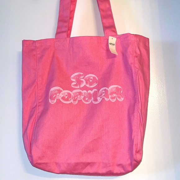 aerie Handbags - ‼️ WICKED X AE Ariana “So popular” pink tote bag